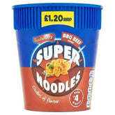 Batchelors BBQ Beef Flavour Super Noodles 75g (Case of 8)  Adomoo